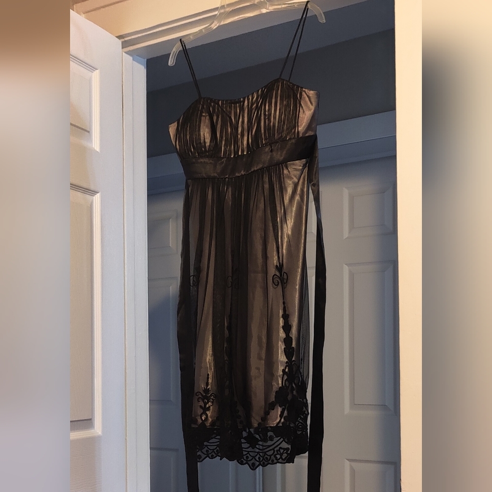SL black mini dress